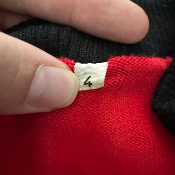 Vintage Raleigh Womens Wool Blend Cycle Quarter Zip Jersey Sz 4 Made in Italy - Picture 8 of 9